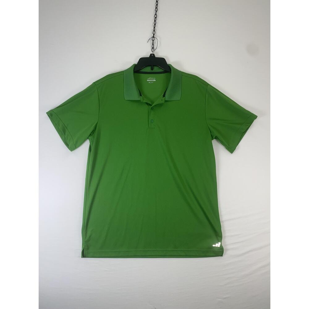 BCG Tru-Wick Polo Shirt Mens XL Green 100% Polyester Short Sleeve Golf